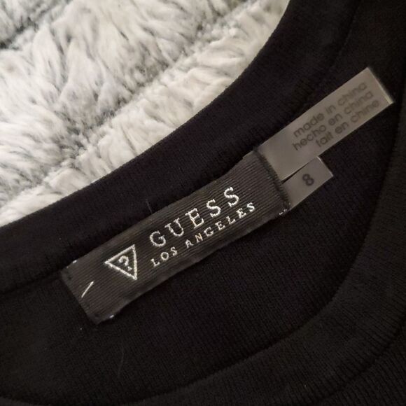 Guess midi black knit sweater dress size 8. - Picture 2 of 11